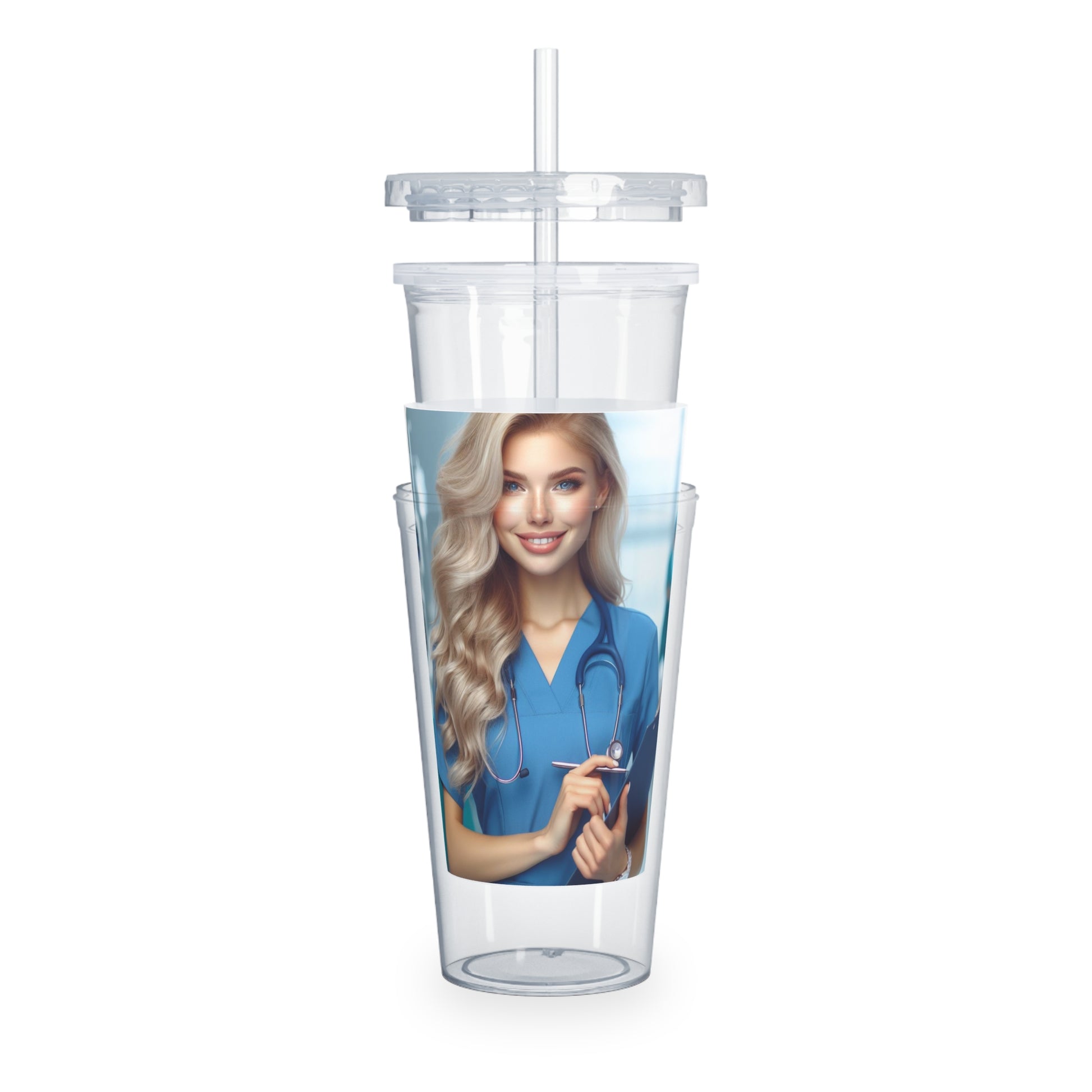 Your Favorite Nurse Tumbler with Straw Mug Printify   