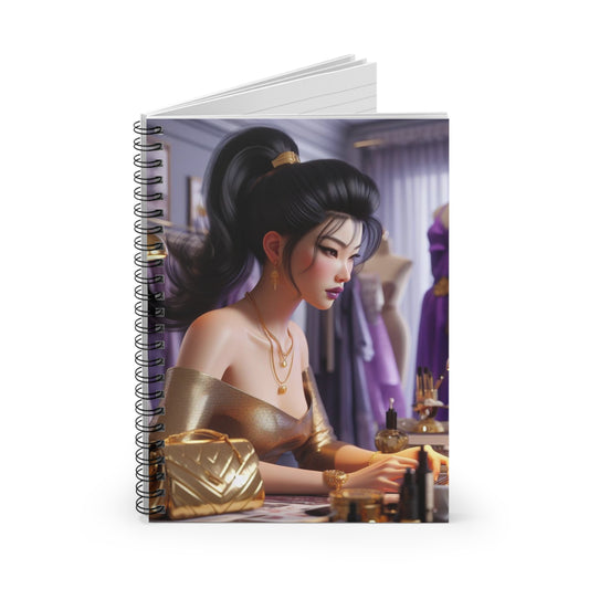 Fashion and Beauty Spiral Notebook Paper products Printify   