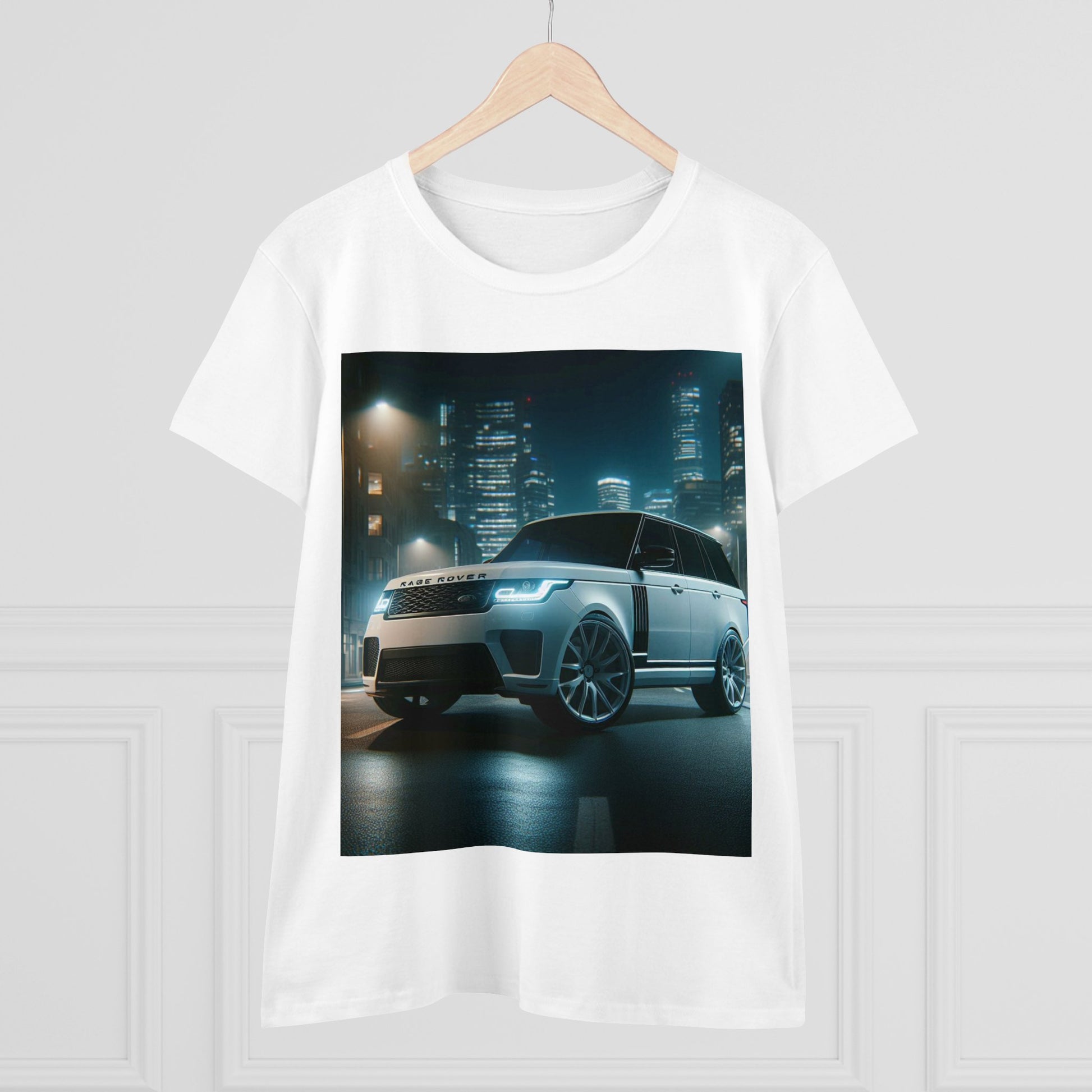 White Range Rover T-Shirt T-Shirt Printify   