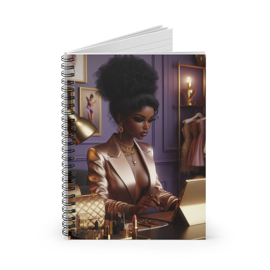 Fashion and Beauty Spiral Notebook Paper products Printify   