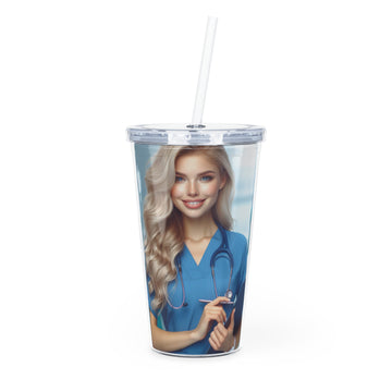 Your Favorite Nurse Tumbler with Straw Mug Printify 20oz Transparent 