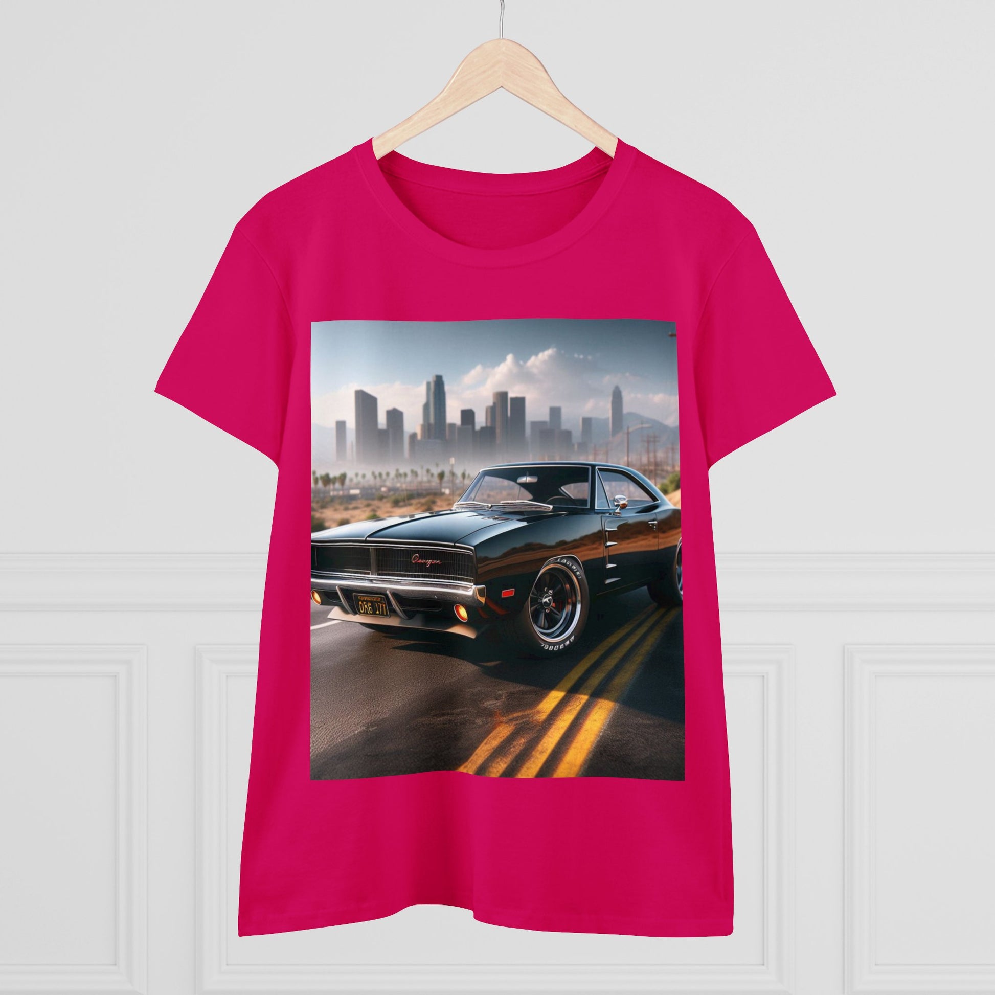 1970 Black Dodge Charge T-Shirt T-Shirt Printify   