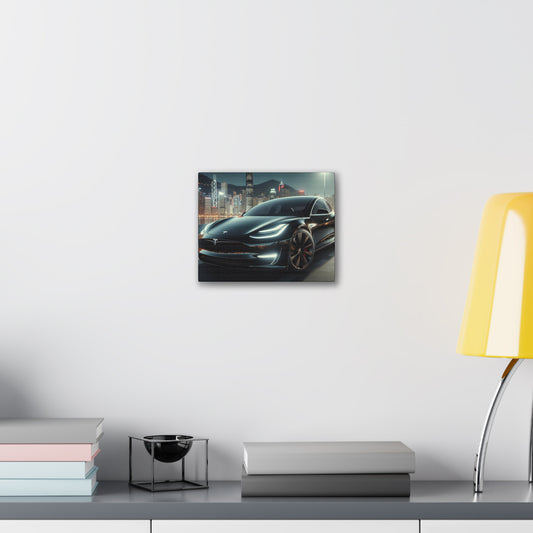 Black Tesla Canvas Canvas Printify 10" x 8" (Horizontal) 0.75'' 