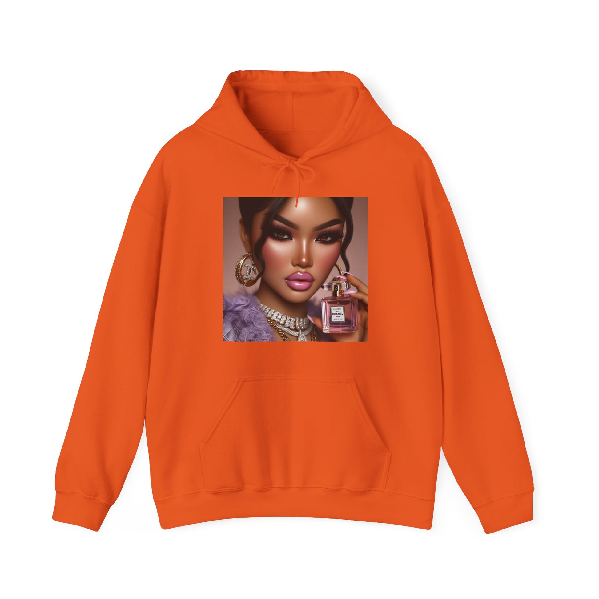 Chanel Please Hoodie Hoodie Printify Orange S 