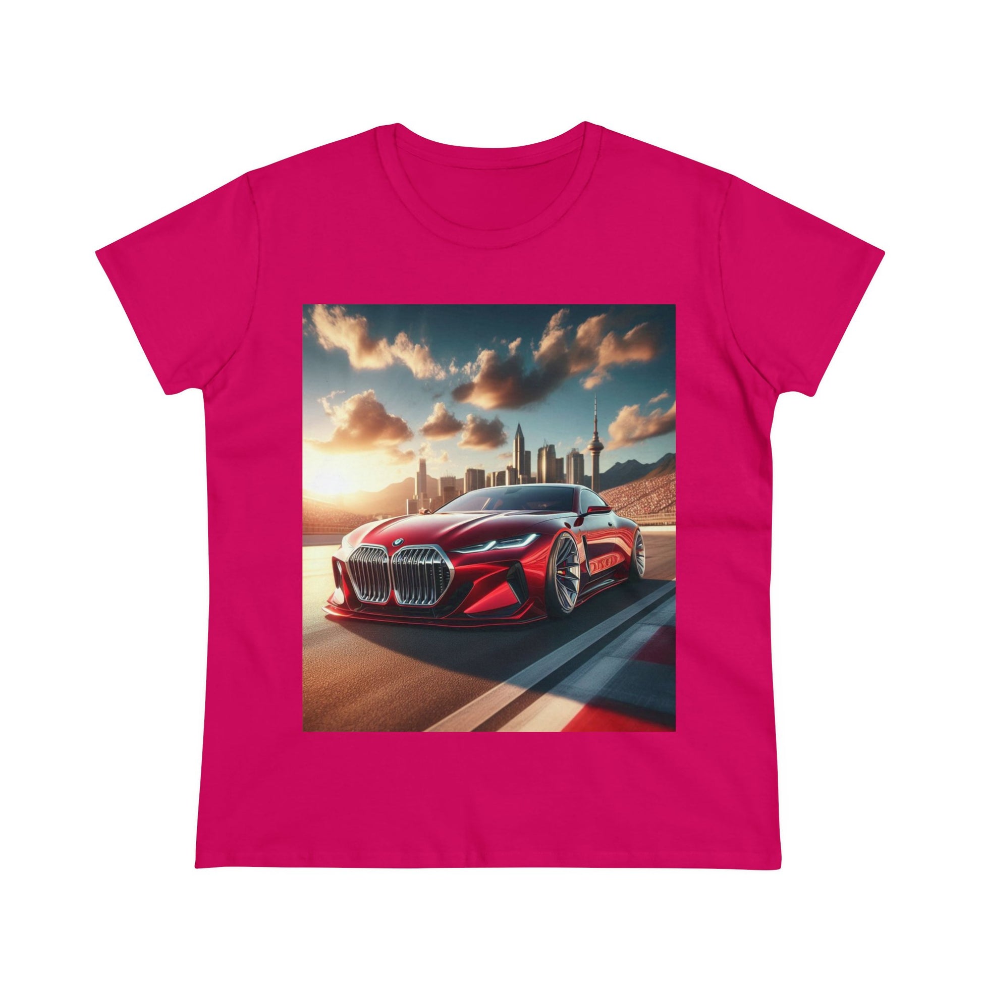 Red BMW T-Shirt T-Shirt Printify Heliconia S 