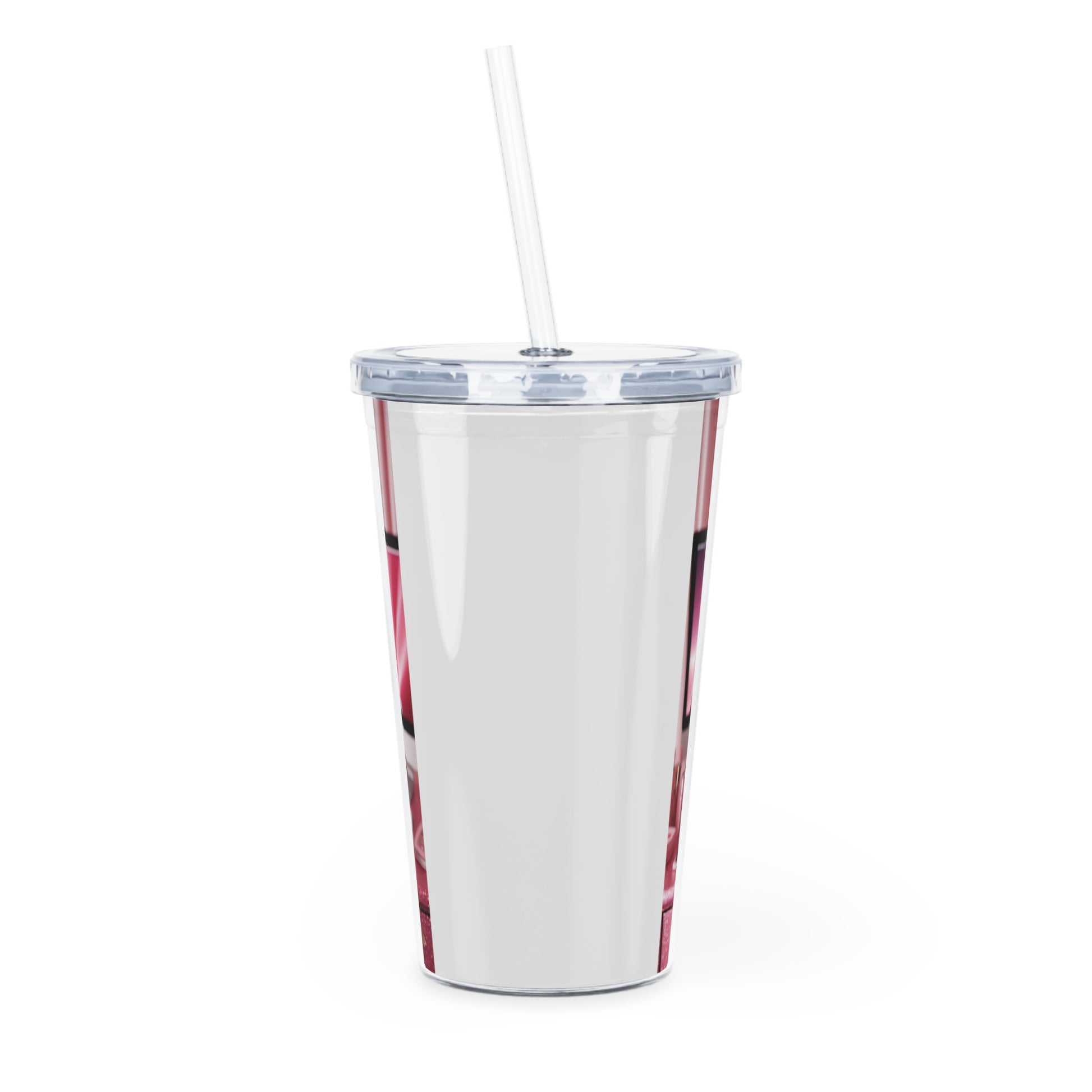 Pink Everything Tumbler with Straw Mug Printify   