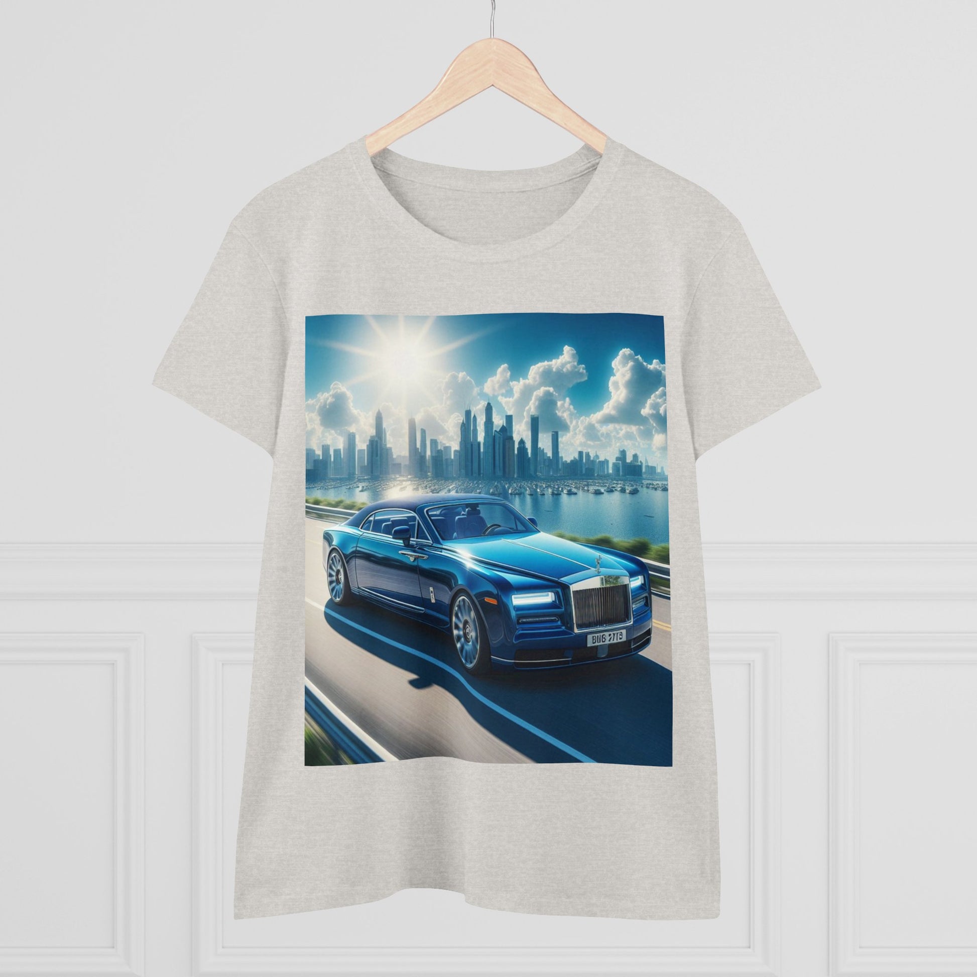 Blue Rolls Royce T-Shirt T-Shirt Printify   