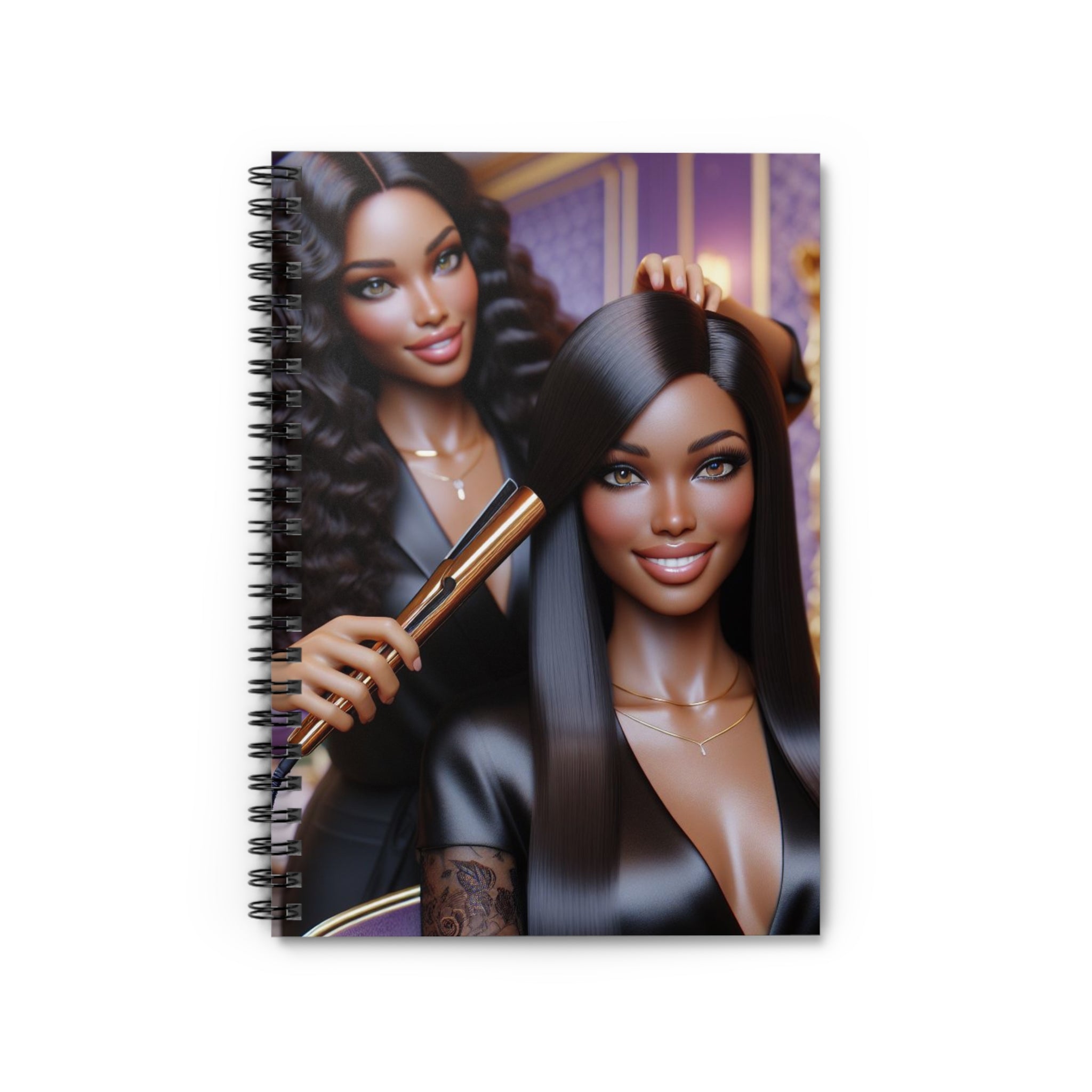 Hair Day Spiral Notebook Paper products Printify One Size  