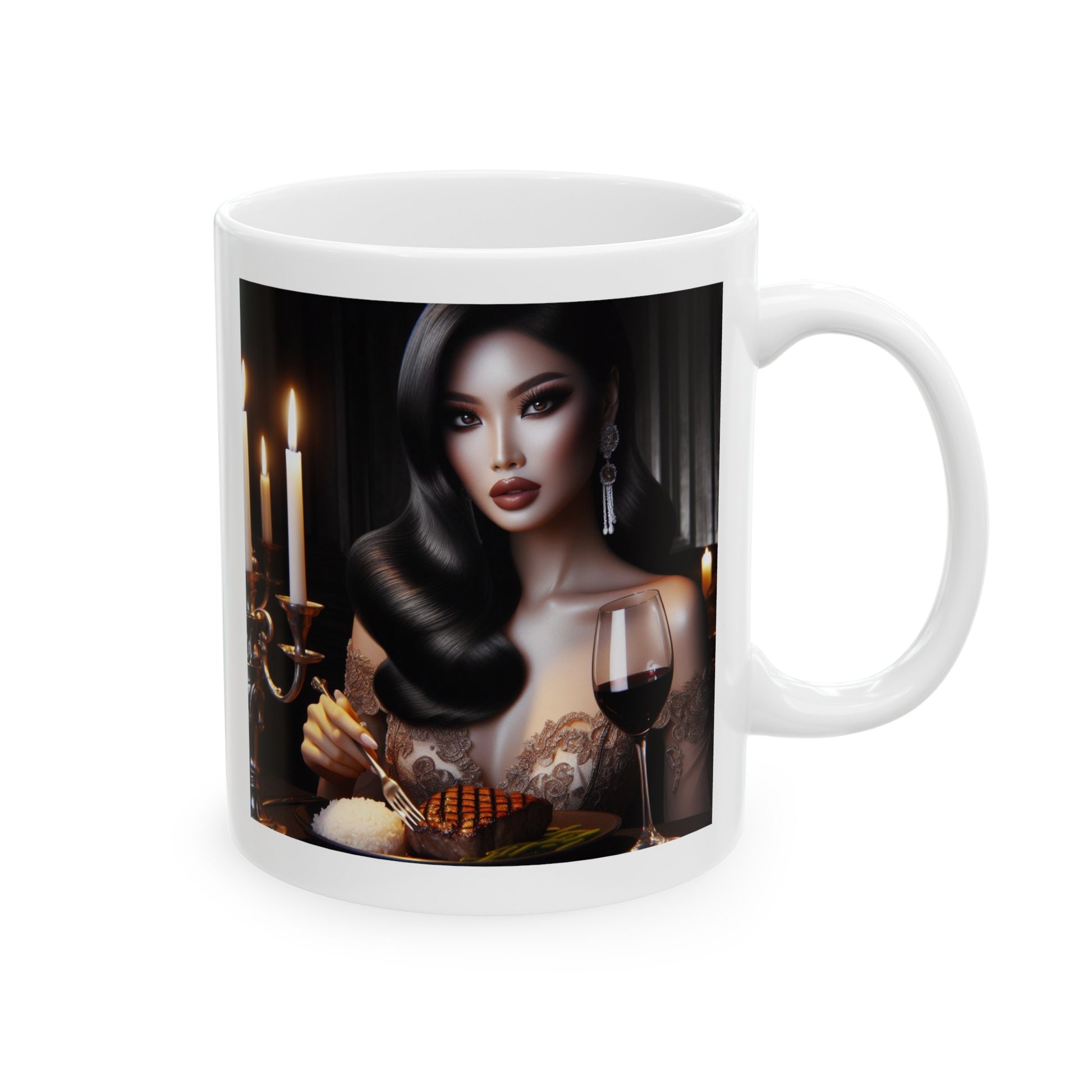 Elegant Meal Mug Mug Printify   