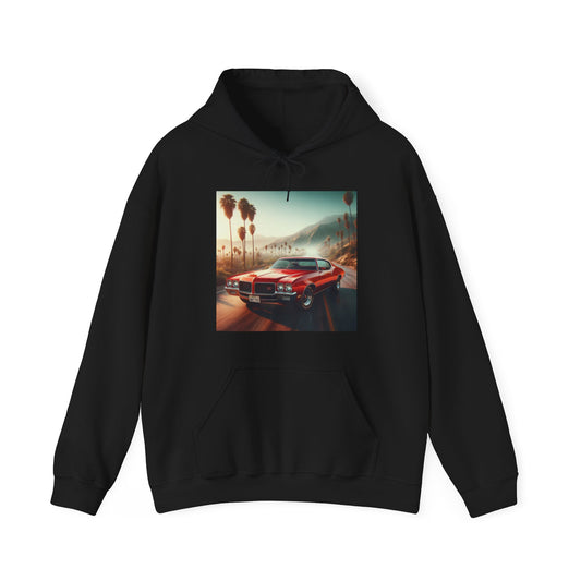 1972 Red Buick Gran Sport Hoodie Hoodie Printify Black S 