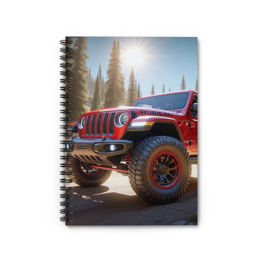 Red Rubicon Spiral Notebook Paper products Printify One Size  