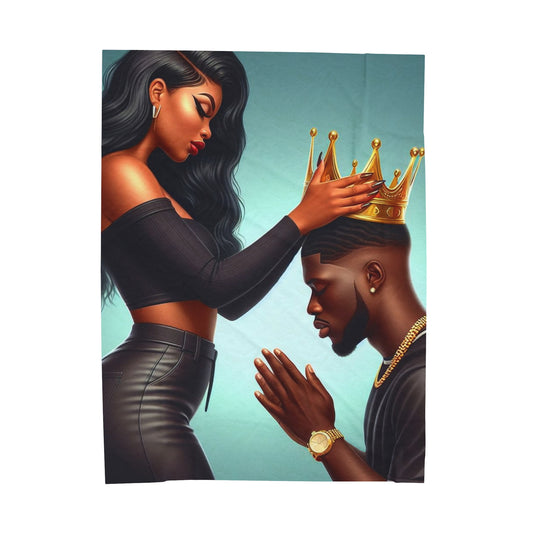 My King Plush Blanket All Over Prints Printify 60" × 80"  