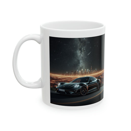 Black Porsche Mug Mug Printify 11oz  