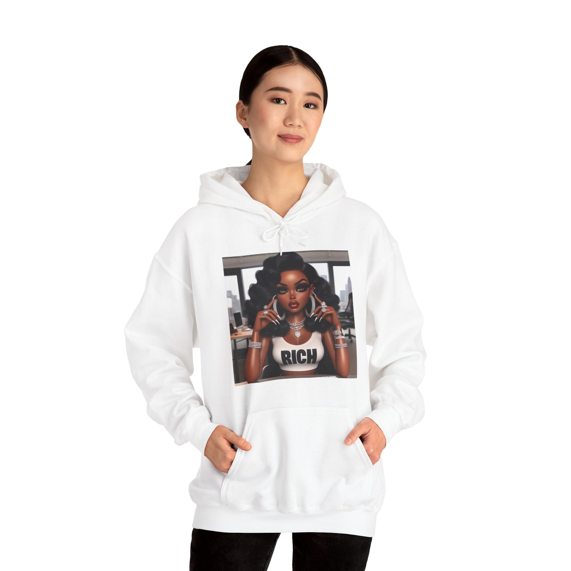 Rich Girl Hoodie Hoodie Printify   