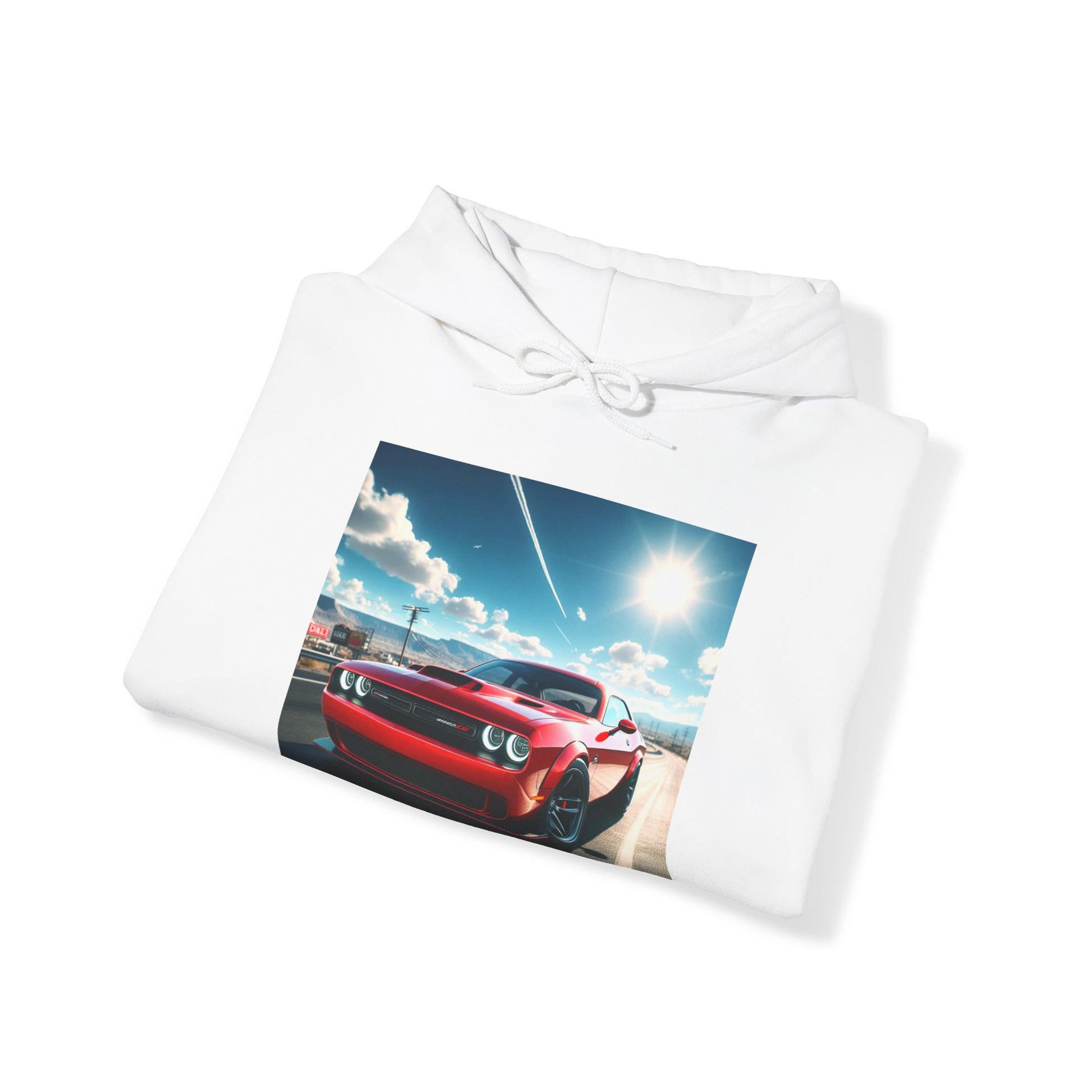 Red Challenger Hoodie Hoodie Printify   