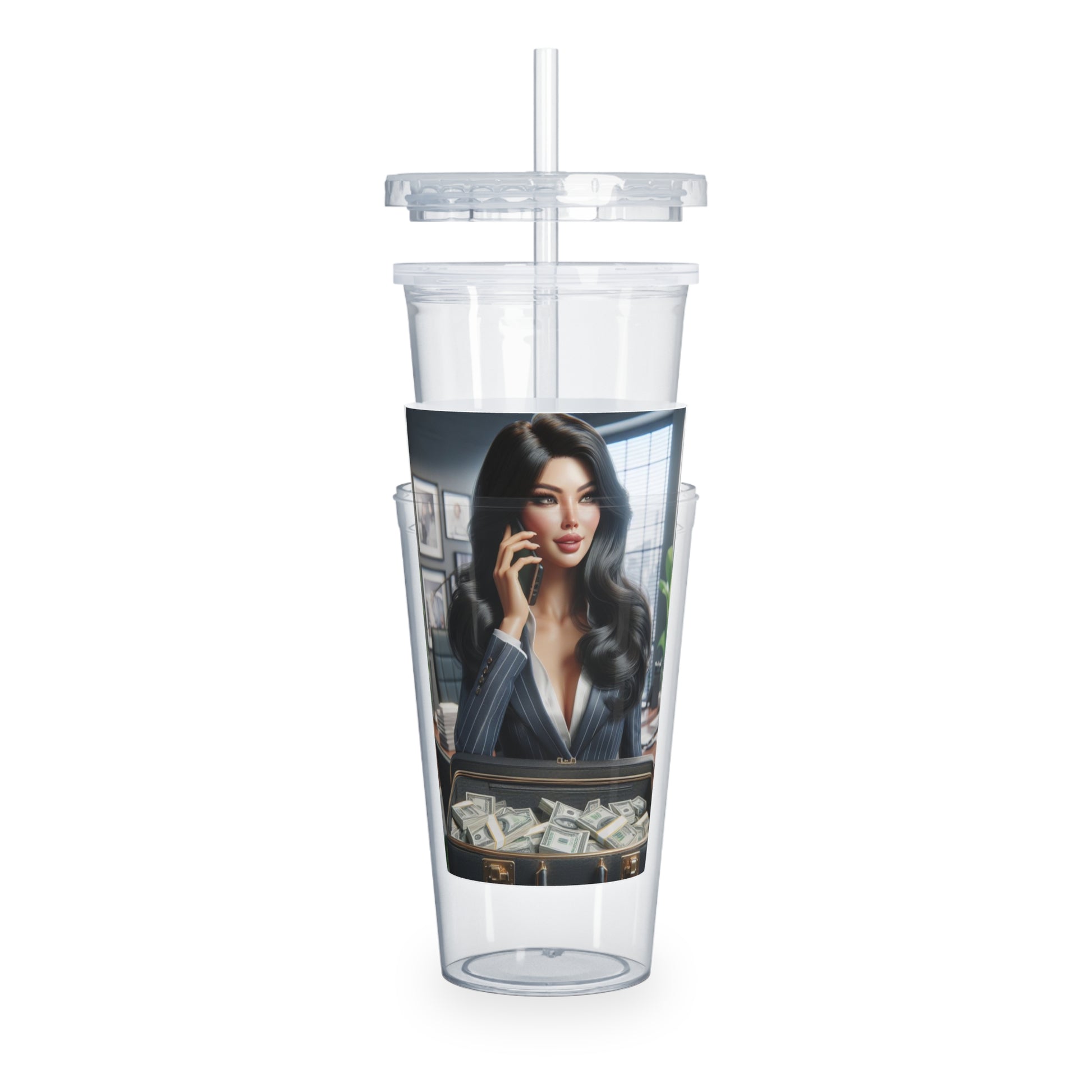 Business Deal Tumbler with Straw Mug Printify   