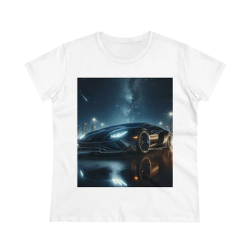 Black Lamborghini T-Shirt T-Shirt Printify White S 