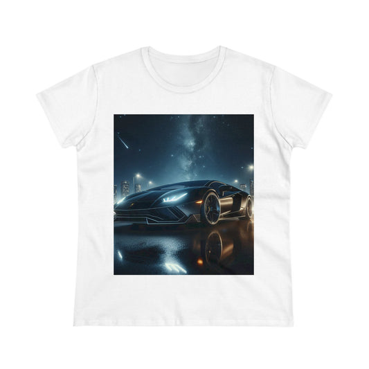 Black Lamborghini T-Shirt T-Shirt Printify White S 