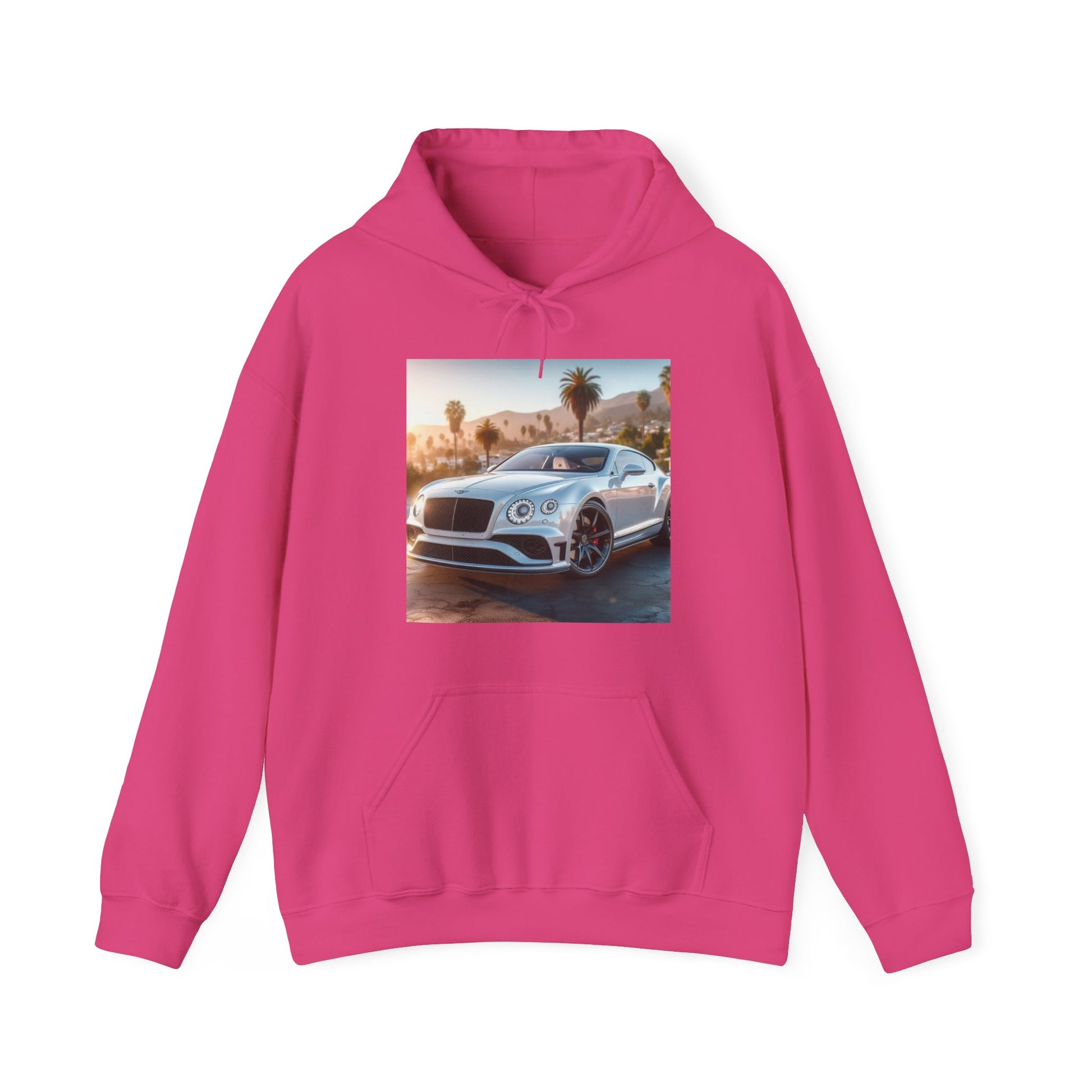 Silver Bentley Hoodie Hoodie Printify Heliconia S 