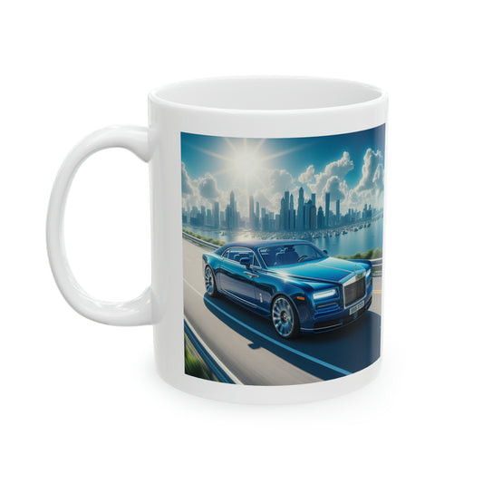 Blue Rolls Royce Mug Mug Printify 11oz  