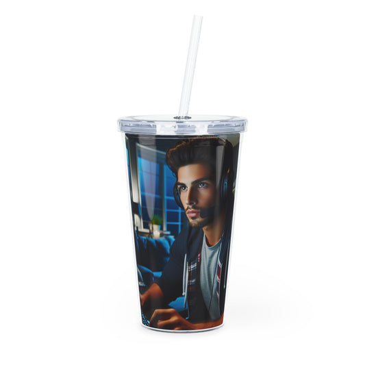 Game Time Tumbler with Straw Mug Printify 20oz Transparent 