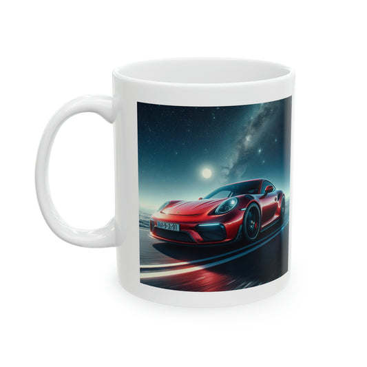 Red Porsche Mug Mug Printify 11oz  