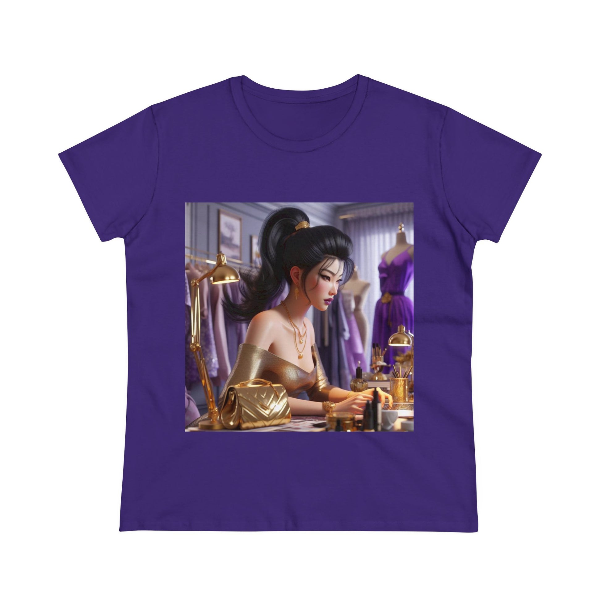 Fashion and Beauty T-Shirt T-Shirt Printify Purple S 