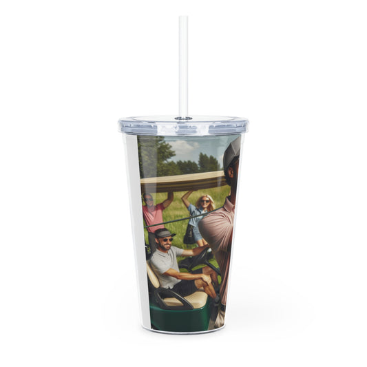 Golf Tournament Tumbler with Straw Mug Printify   