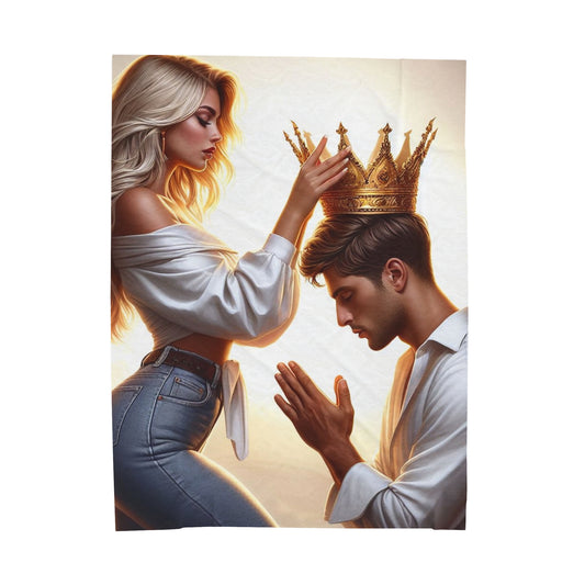 My King Plush Blanket All Over Prints Printify 60" × 80"  