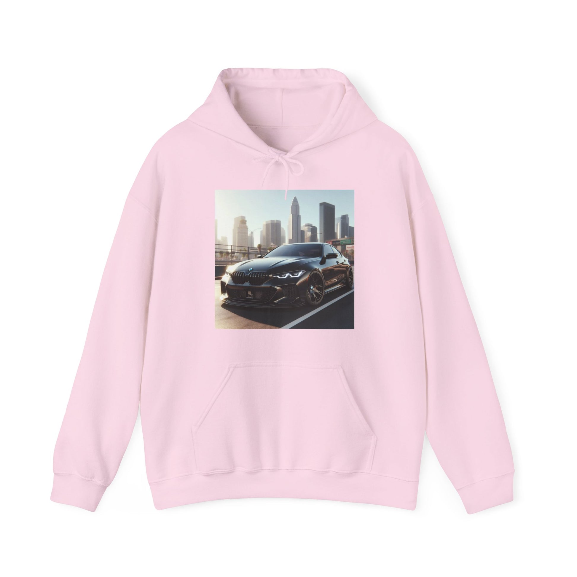 Black BMW Hoodie Hoodie Printify Light Pink S 