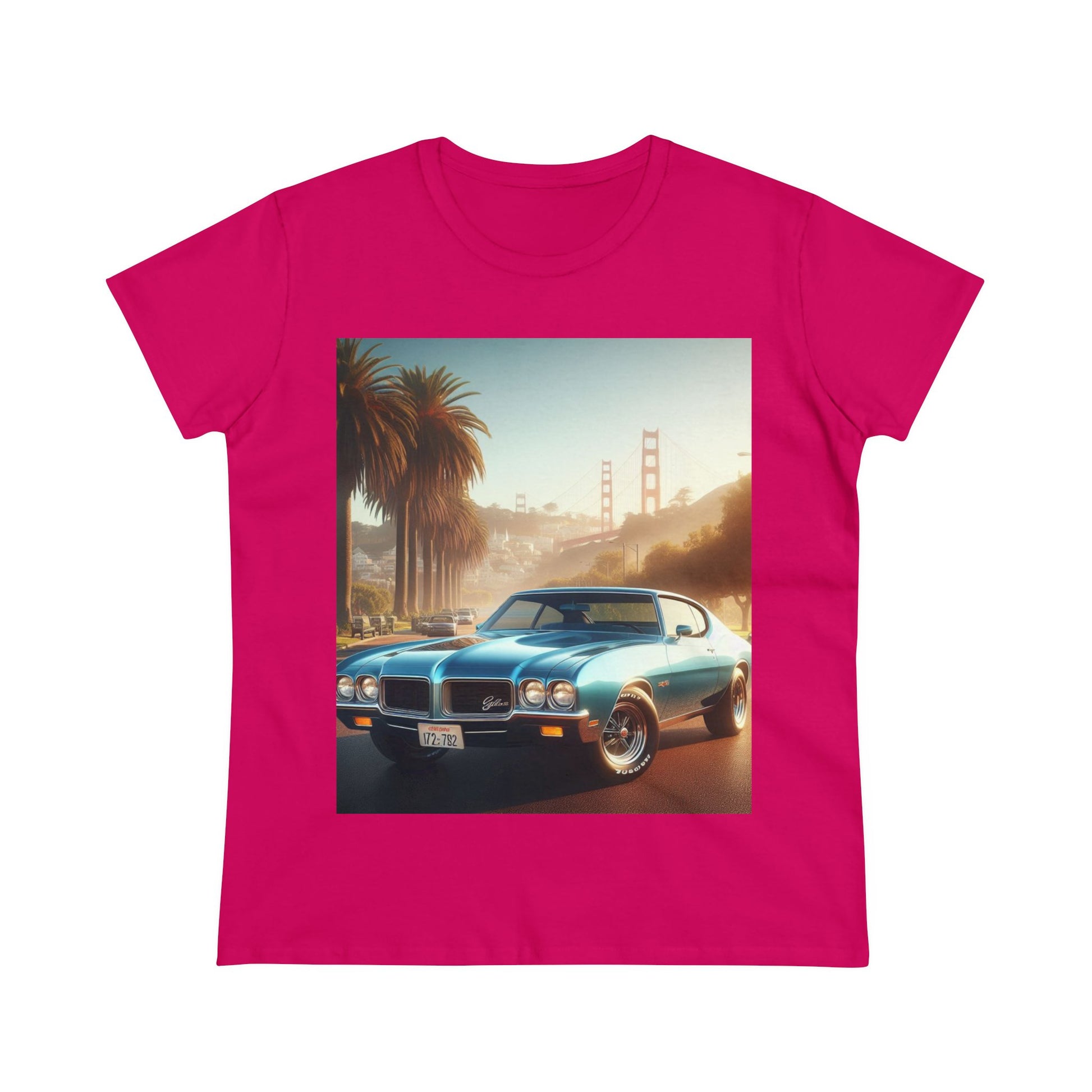 1972 Blue Buick Gran Sport T-Shirt T-Shirt Printify Heliconia S 