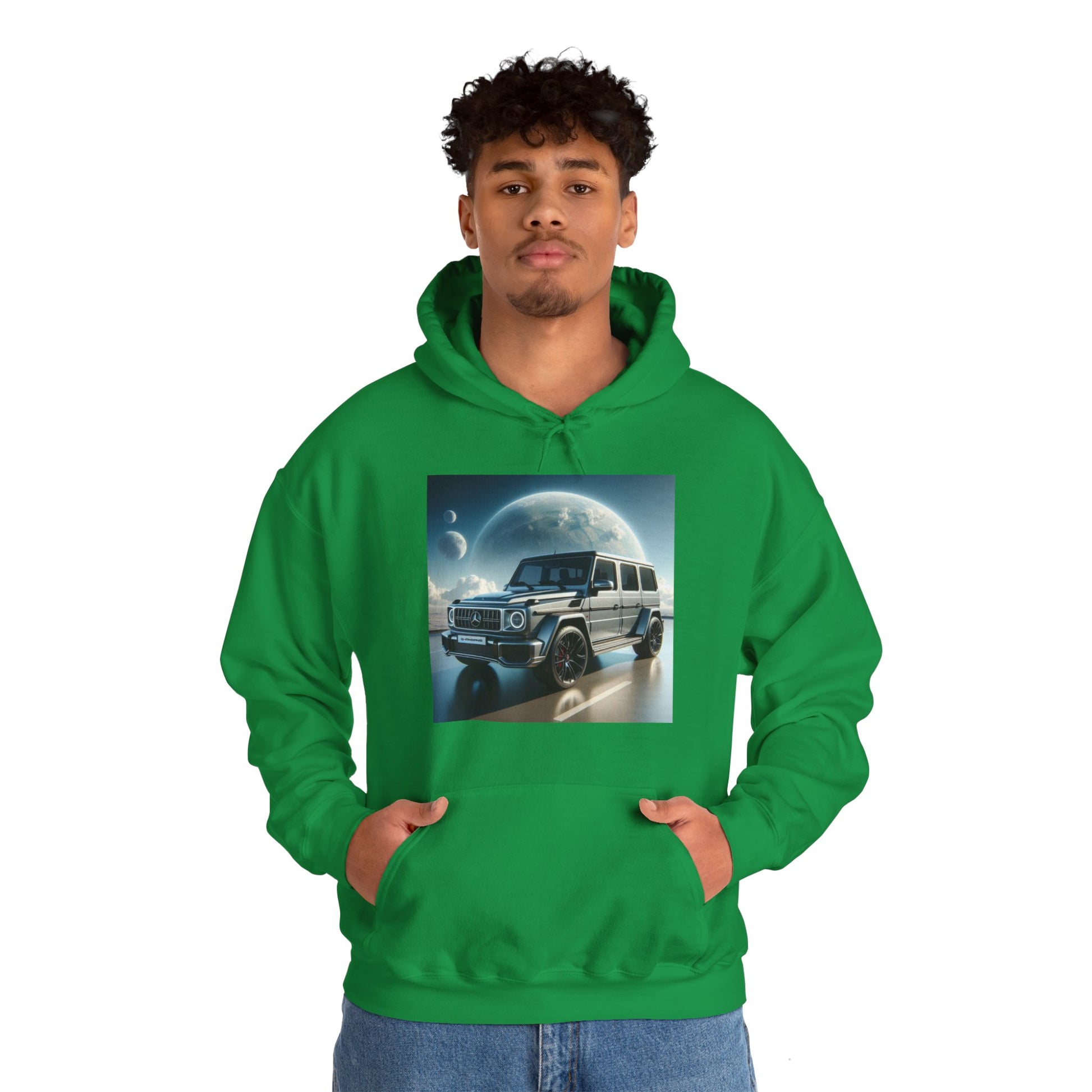 Silver G-Wagon Hoodie Hoodie Printify   