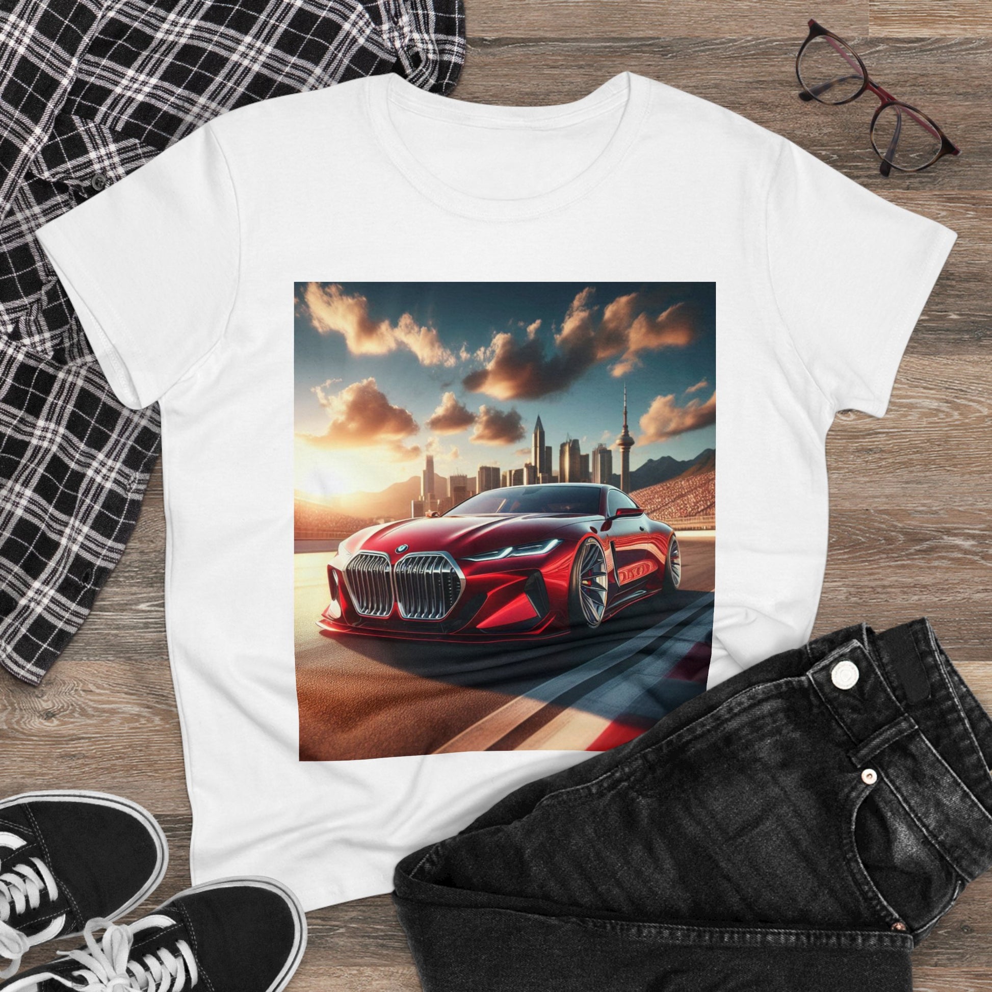 Red BMW T-Shirt T-Shirt Printify   