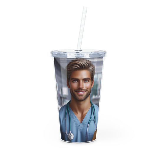 Your Favorite Nurse Tumbler with Straw Mug Printify 20oz Transparent 