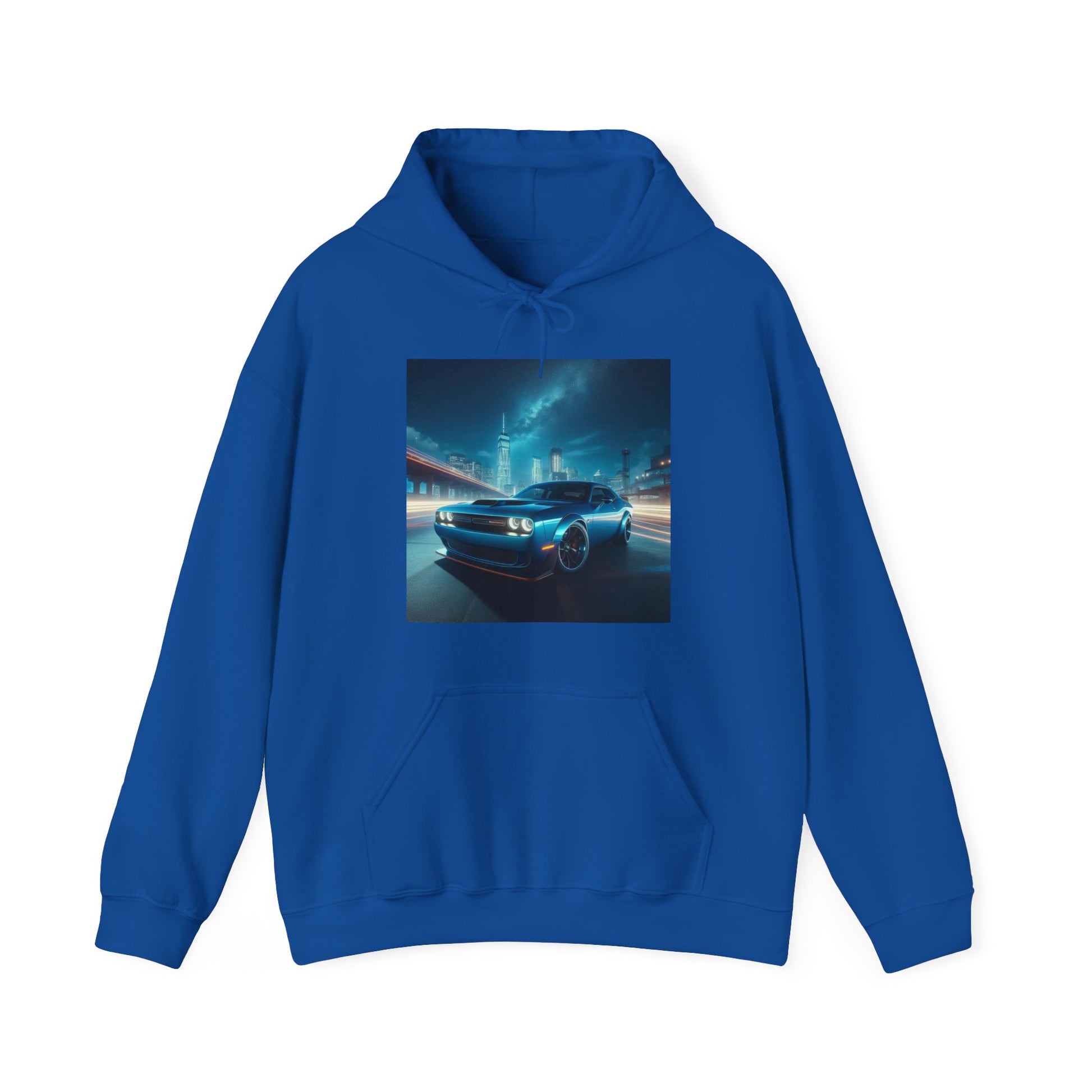 Blue Challenger Hoodie Hoodie Printify Royal S 