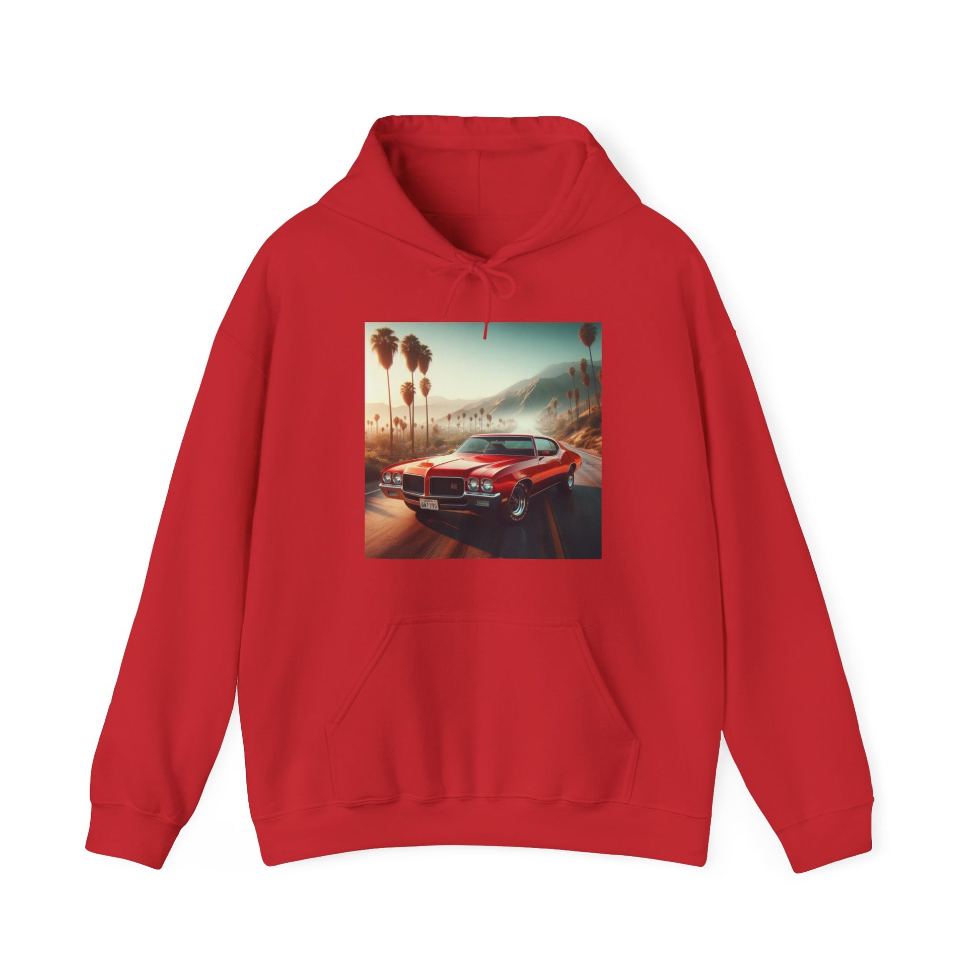 1972 Red Buick Gran Sport Hoodie Hoodie Printify Red S 