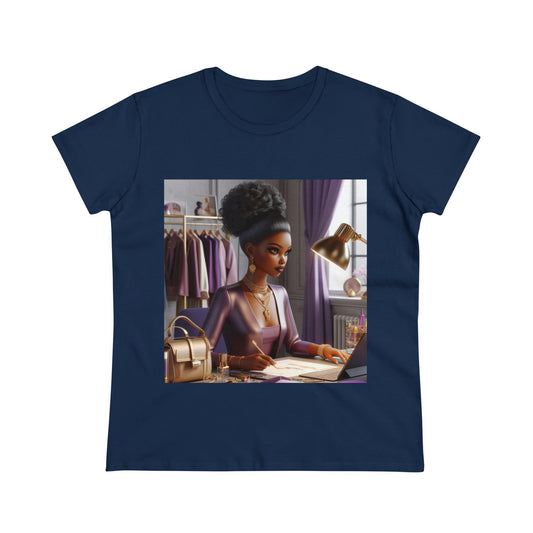Fashion and Beauty T-Shirt T-Shirt Printify Navy S 
