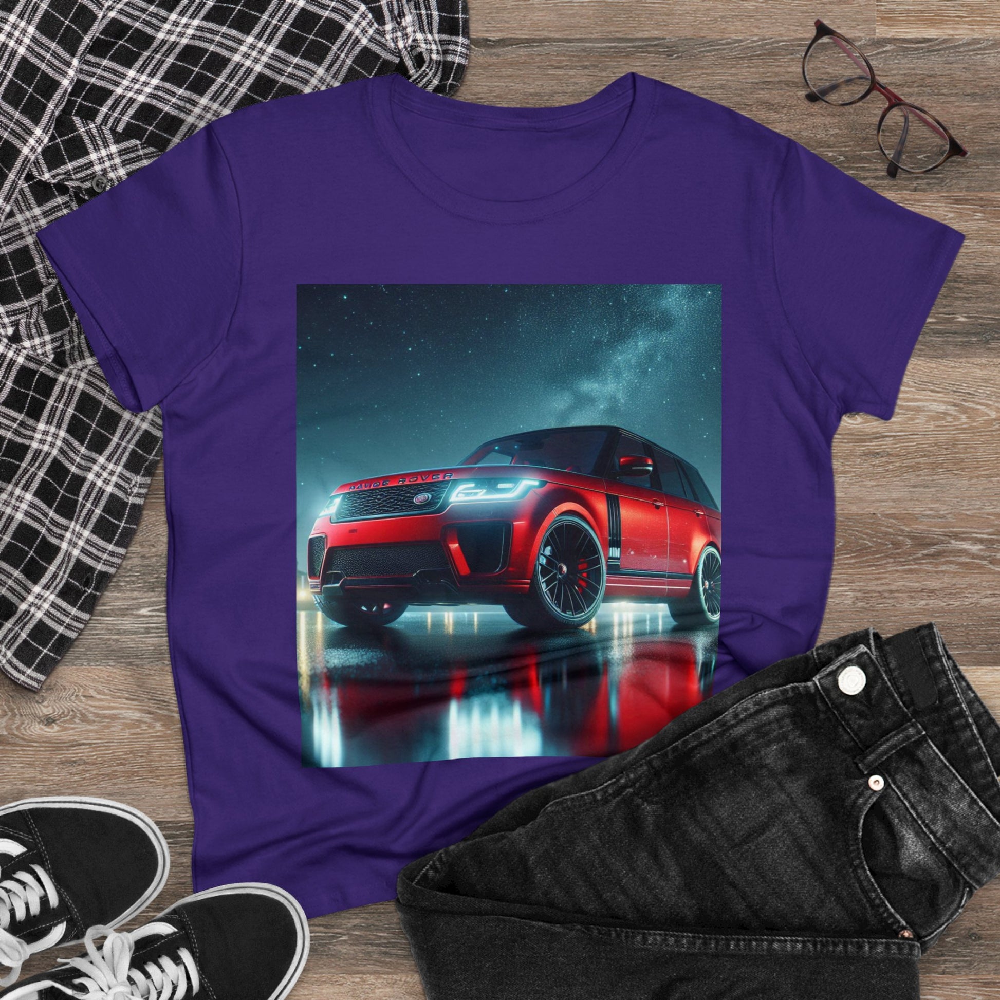 Red Range Rover T-Shirt T-Shirt Printify   