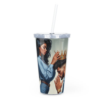 My King Tumbler with Straw Mug Printify 20oz Transparent 