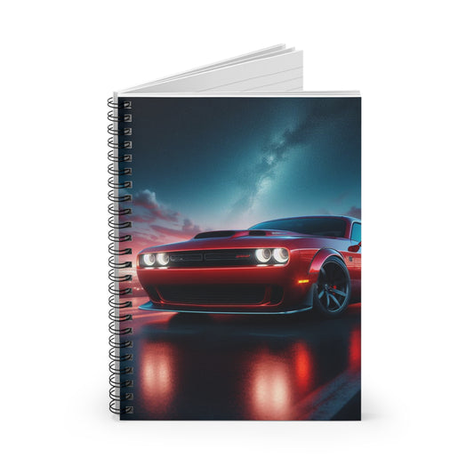 Red Challenger Spiral Notebook Paper products Printify   