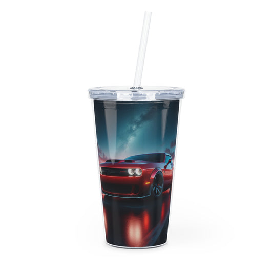 Red Challenger Tumbler with Straw Mug Printify 20oz Transparent 