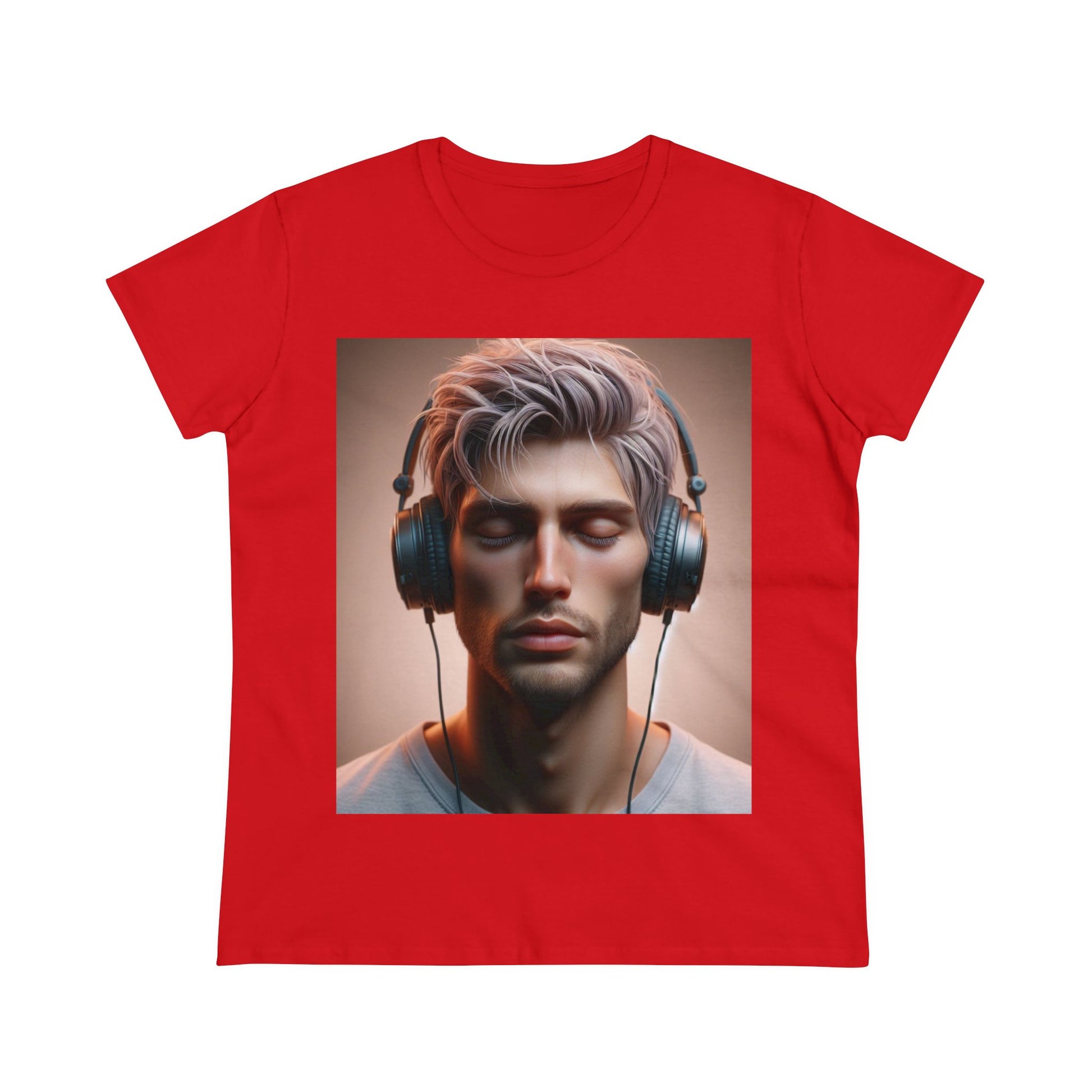 Music Vibes T-Shirt T-Shirt Printify Red S 