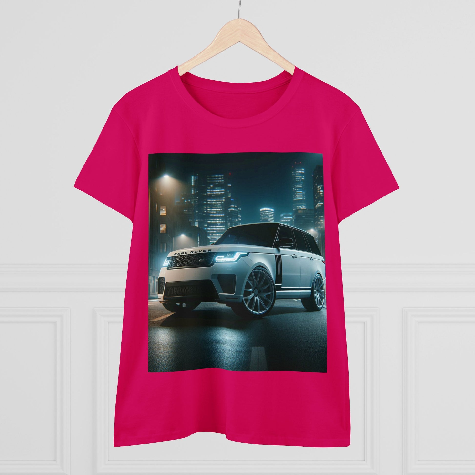 White Range Rover T-Shirt T-Shirt Printify   