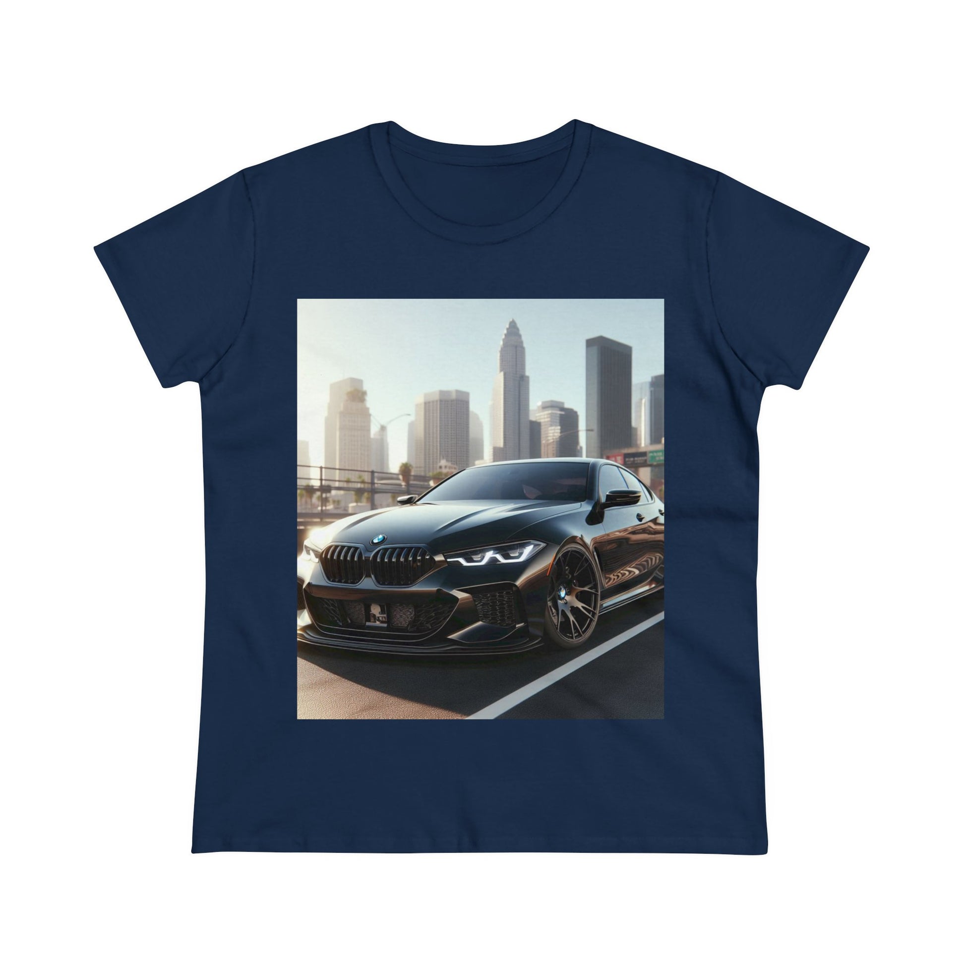 Black BMW T-Shirt T-Shirt Printify Navy S 