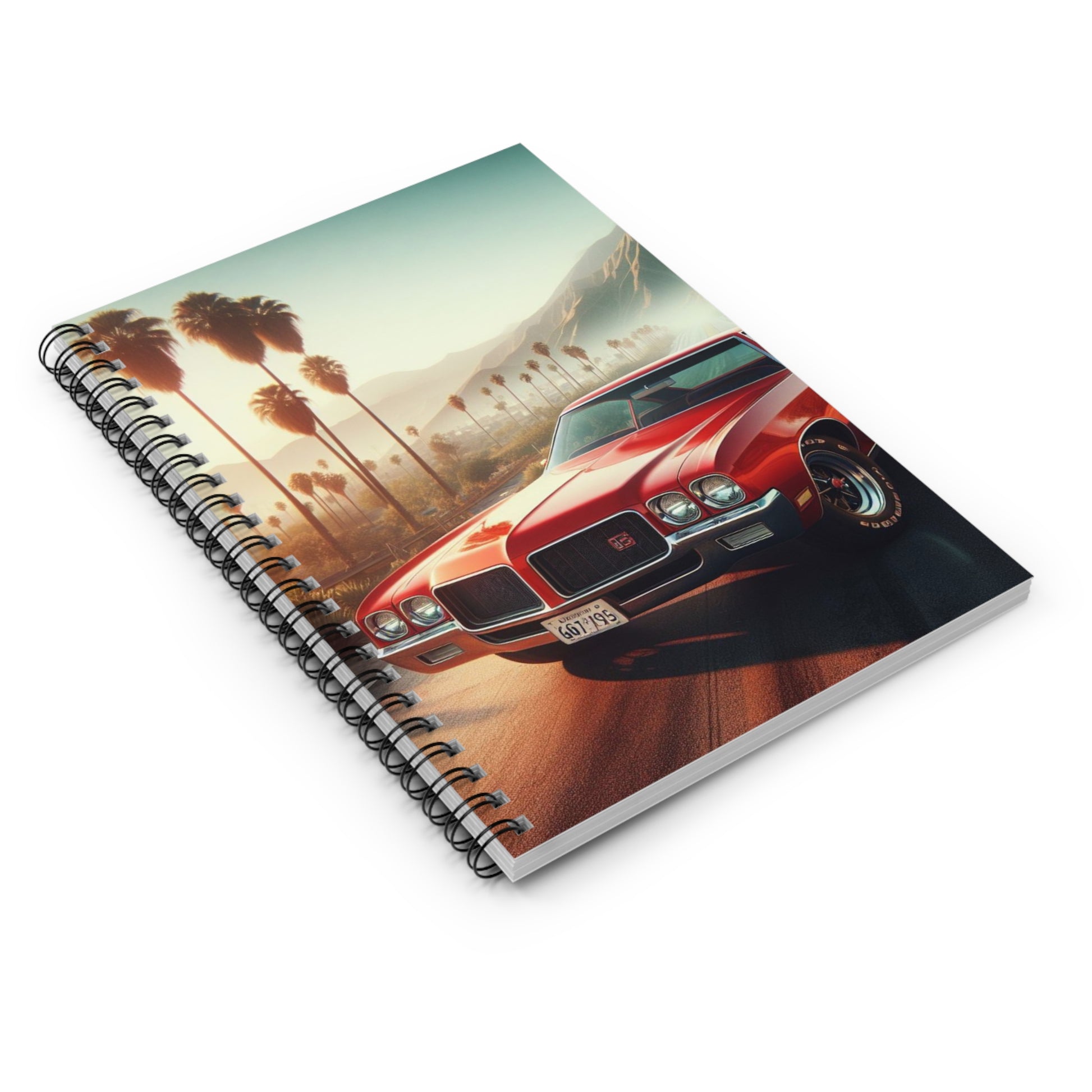 1972 Red Buick Gran Sport Spiral Notebook Paper products Printify   