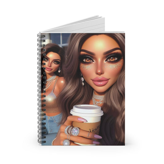 Coffee Baddies Spiral Notebook Paper products Printify   