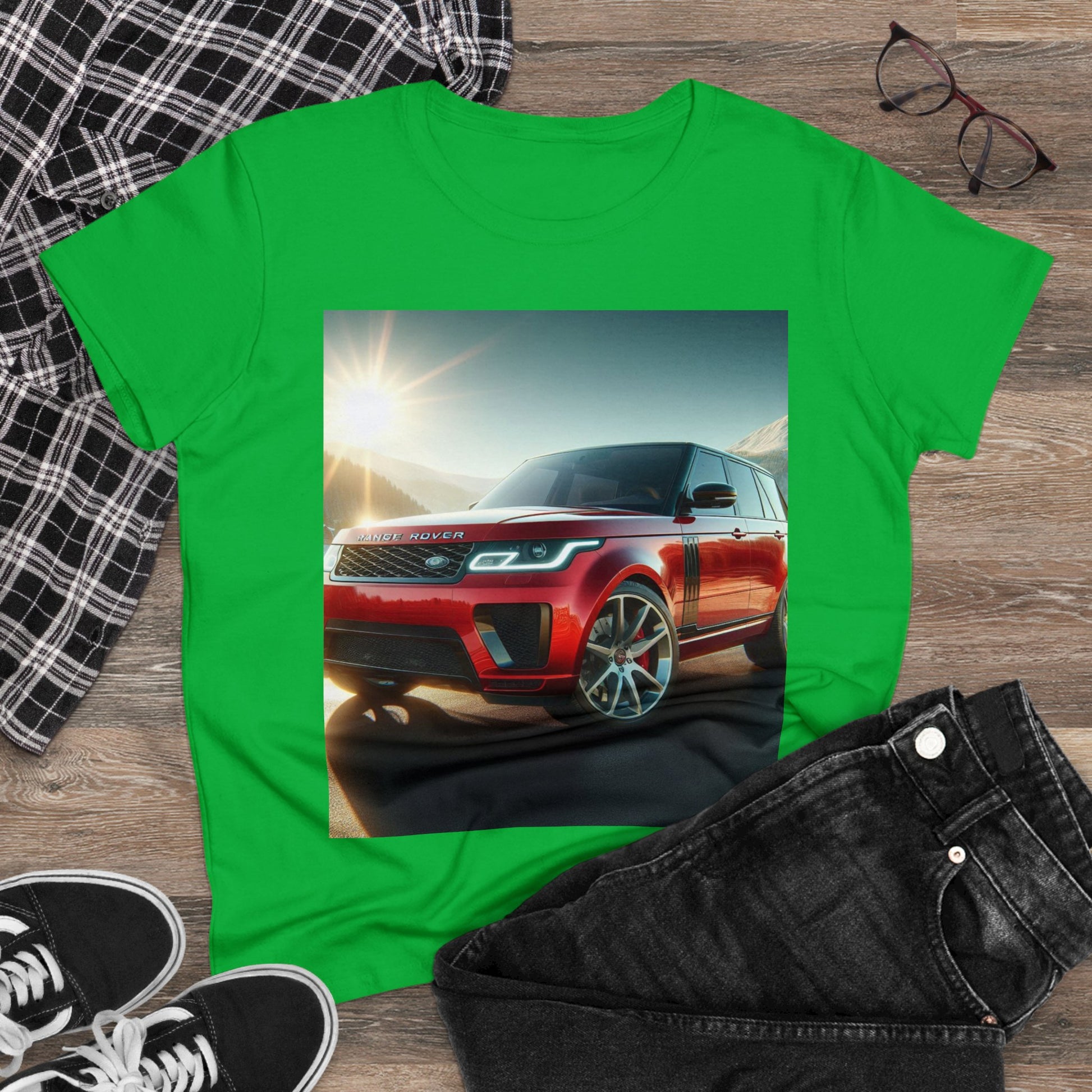 Red Range Rover T-Shirt T-Shirt Printify   