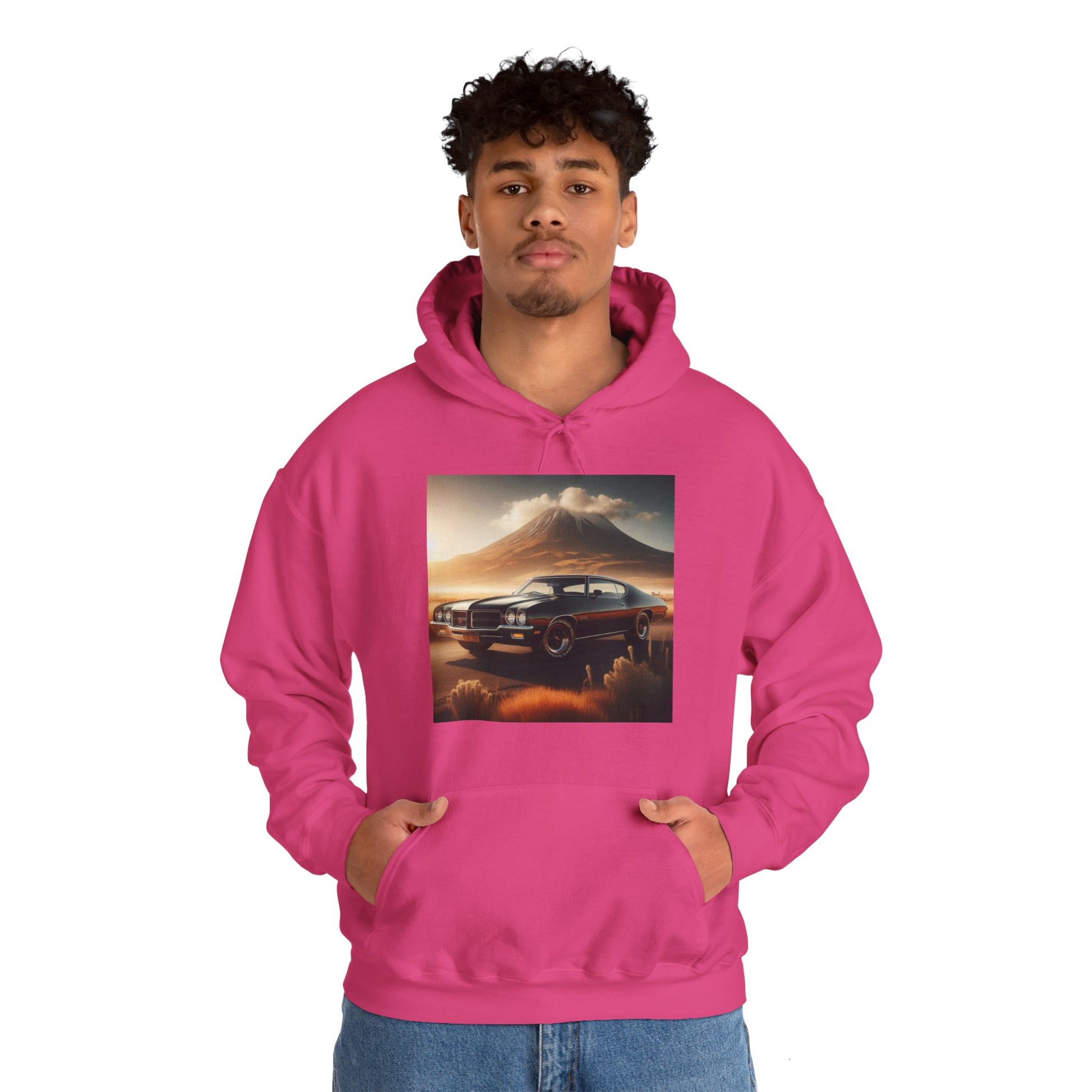 1972 Black Buick Gran Sport Hoodie Hoodie Printify   