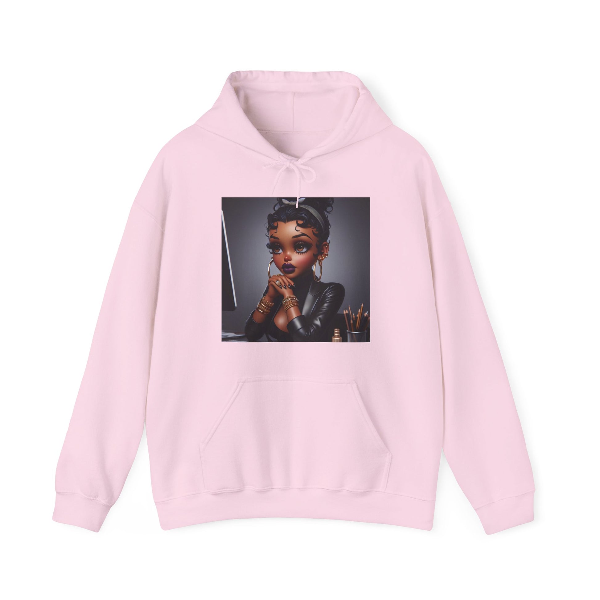 Business Betty Hoodie Hoodie Printify Light Pink S 