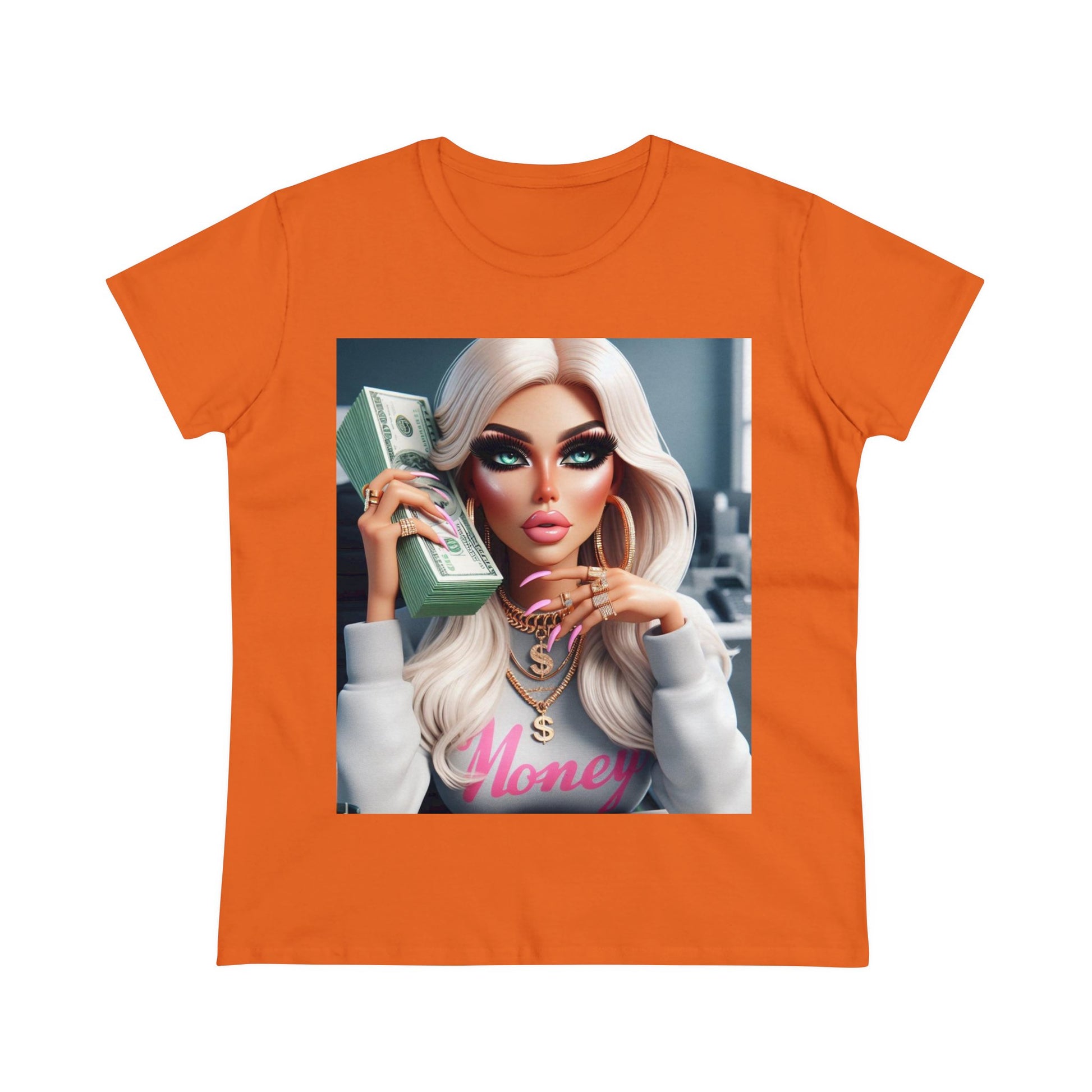 Money T-Shirt T-Shirt Printify Orange S 